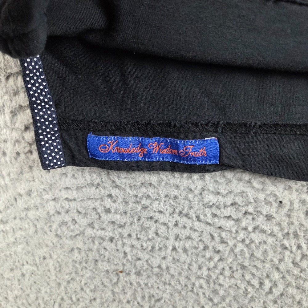 Robert Graham Lucifer Polo Shirt‎ Mens L Black Skull Crown S/S Preppy Designer - Picture 3 of 8